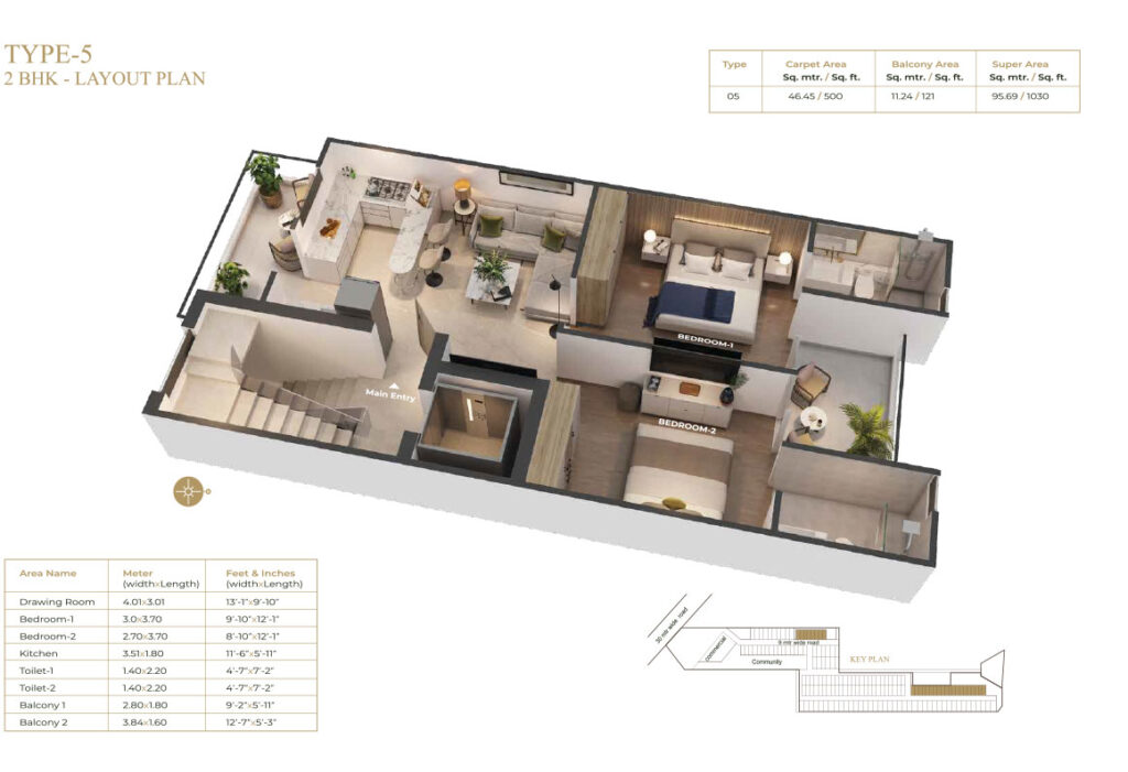 Suncity Vatsal valley 2 BHK - 2